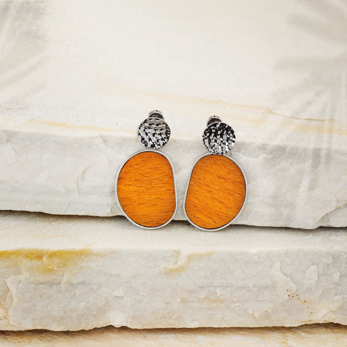 Orecchini Sequoia (Noce/Argento)