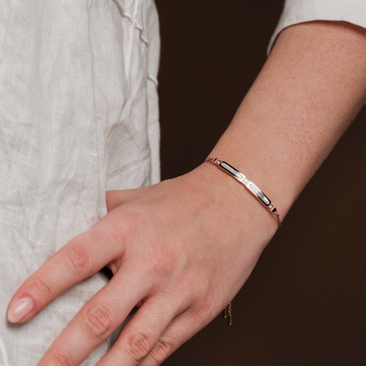 Bracciale Campania (Madreperla/Oro Rosa)