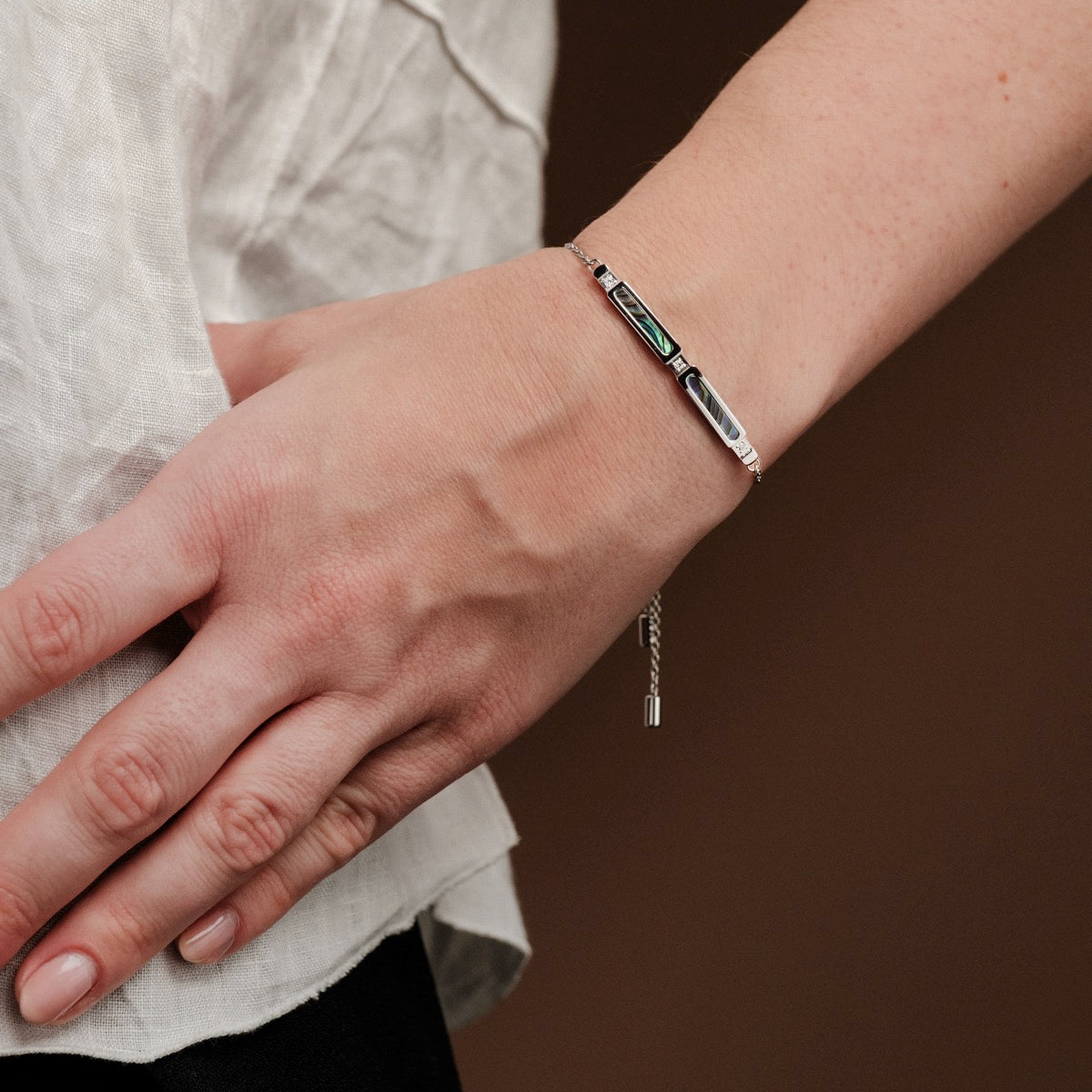 Bracciale Campania (Abalone/Argento)