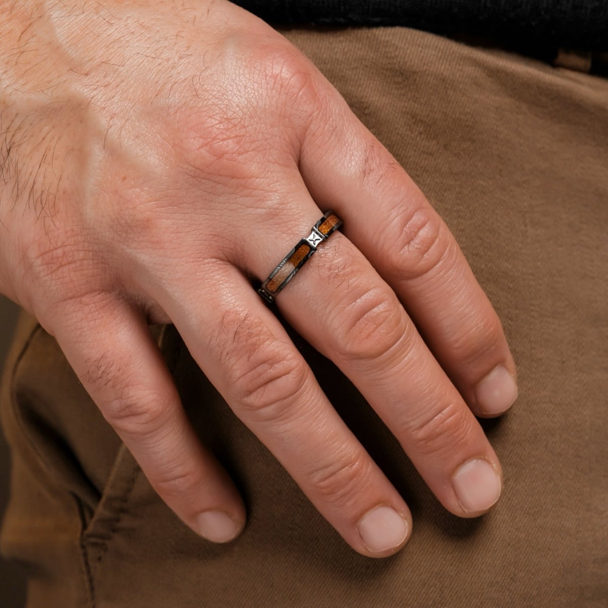 Campania Ring (Koa/Dunkelgrau)
