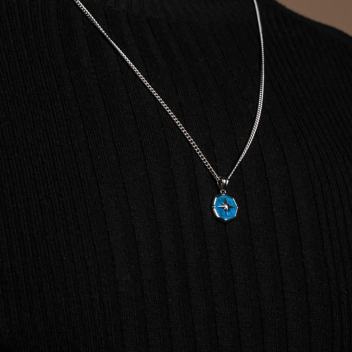 Collana Polarstar (Apatite/Argento)