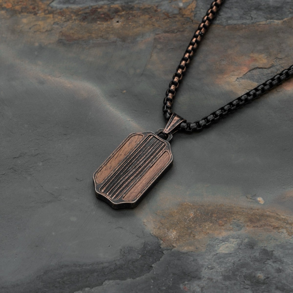 Collana Marked (Noce/Rame)