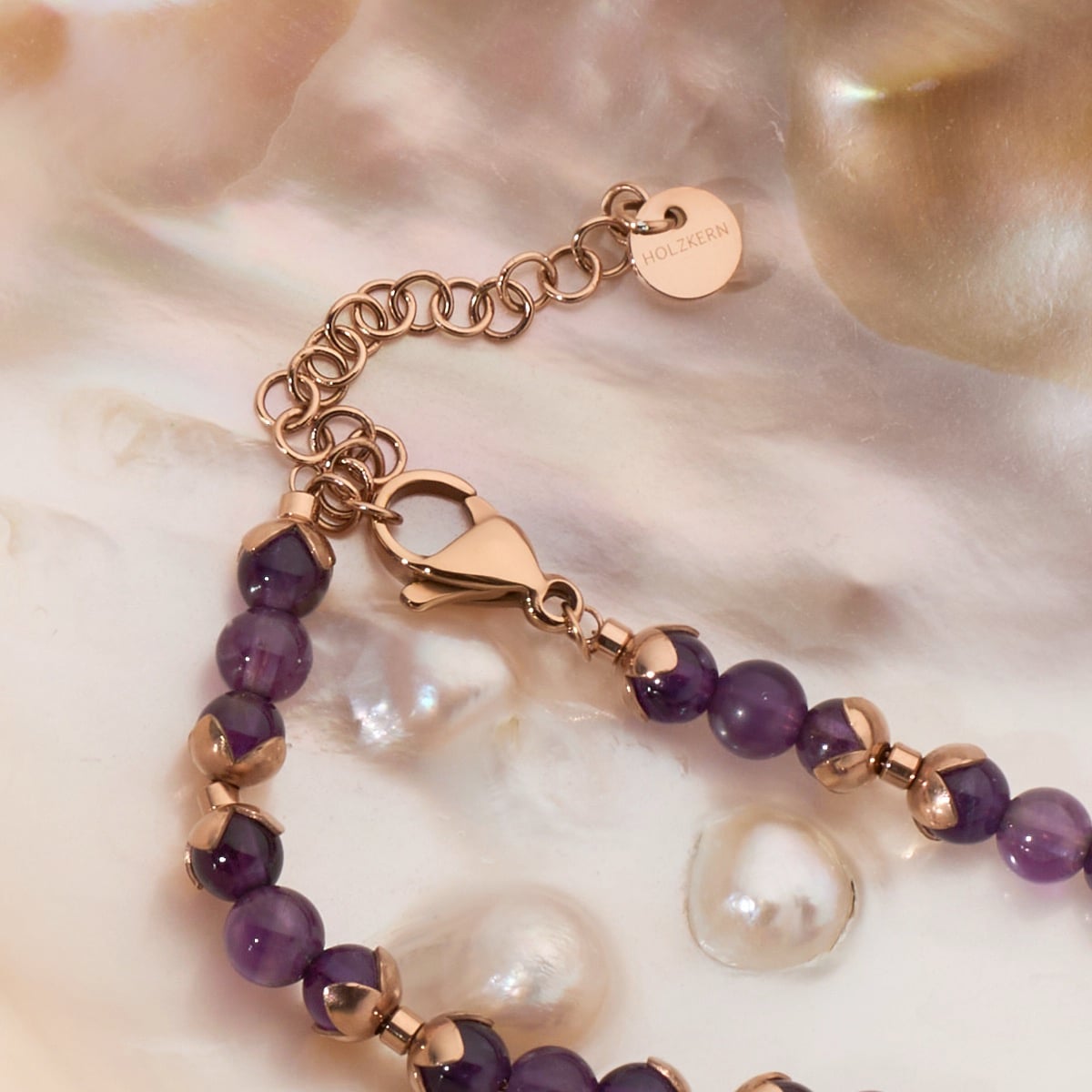 Fireworks Armband (Amethyst/Rosé) I