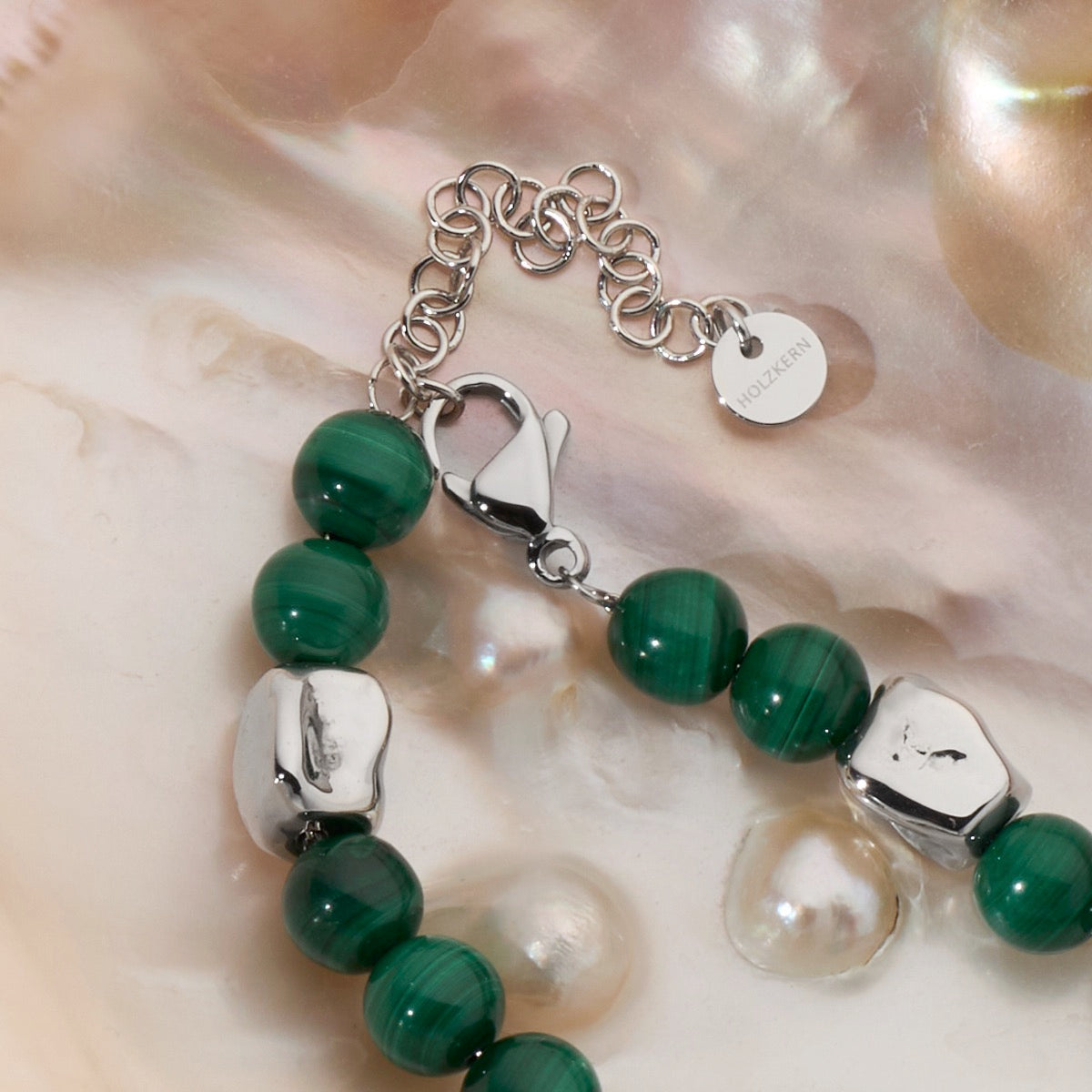 Bracciale Fireworks (Malachite/Argento)