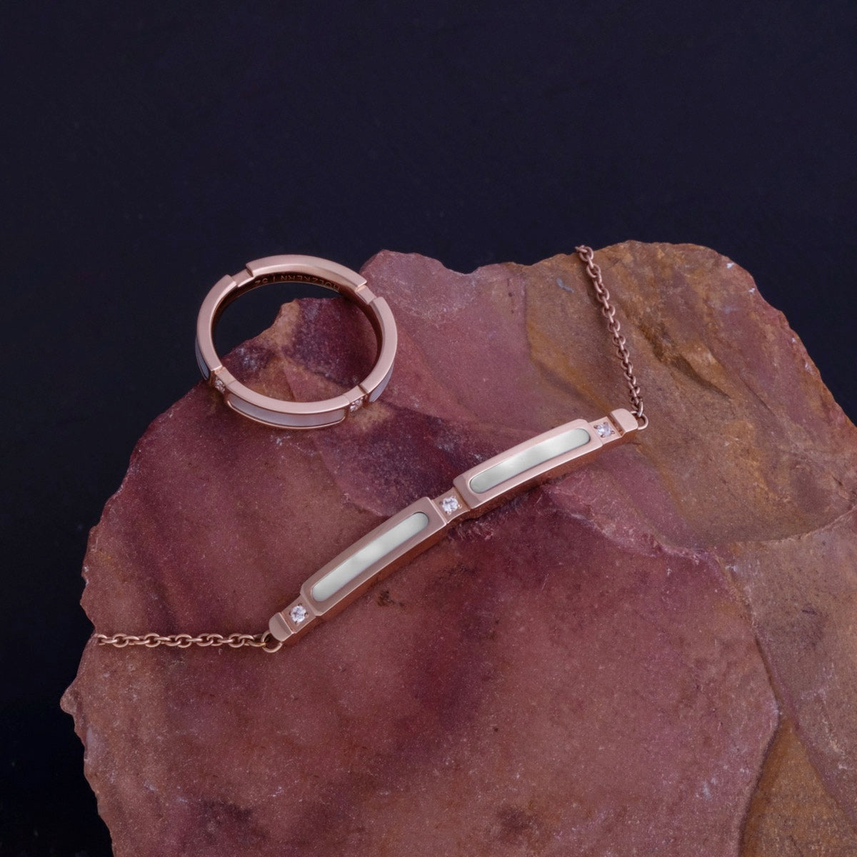Bracciale Campania (Madreperla/Oro Rosa)