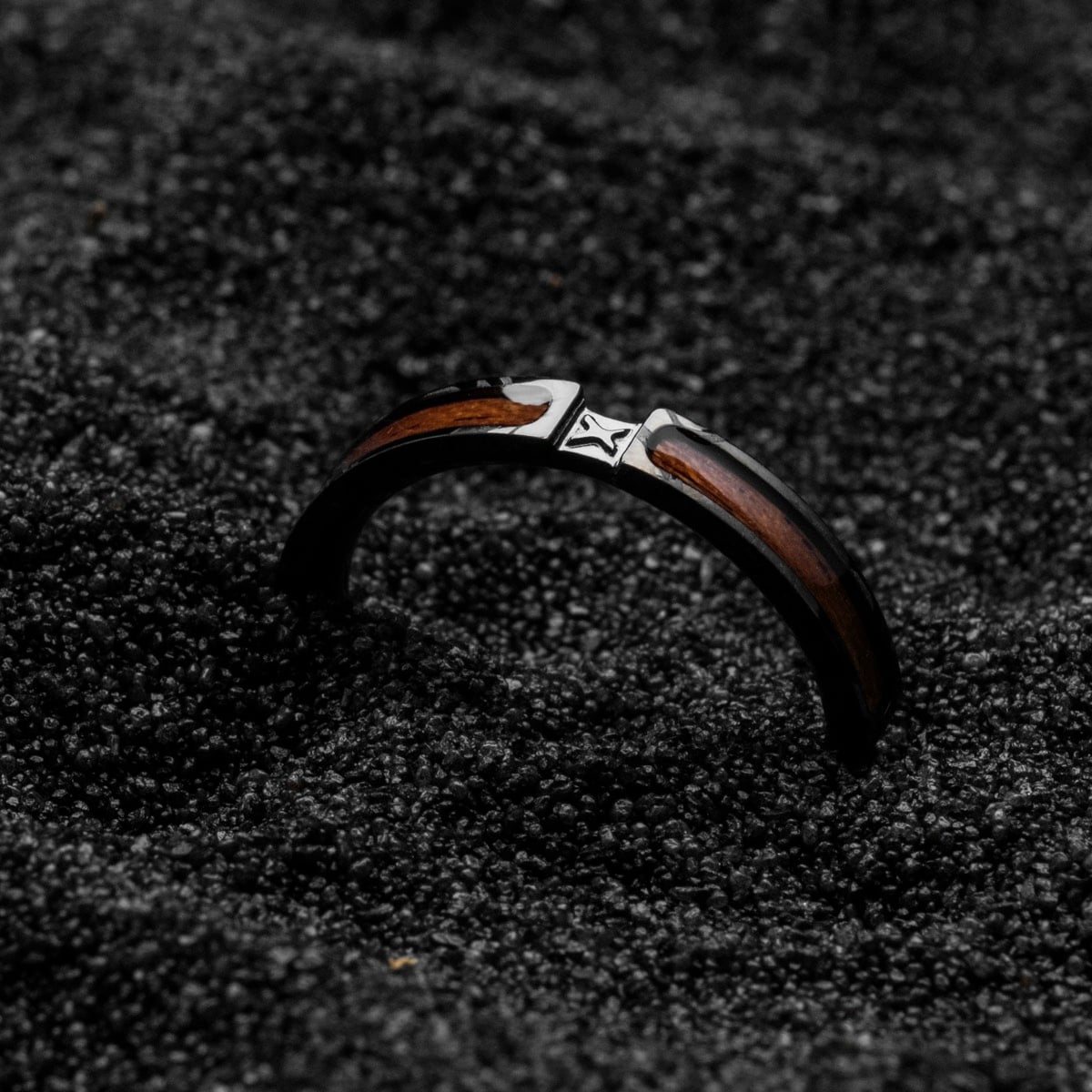 Campania Ring (Koa/Dunkelgrau)