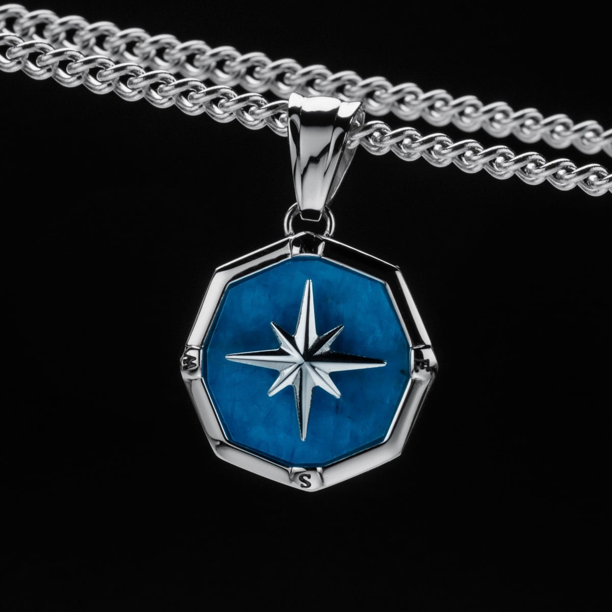 Collana Polarstar (Apatite/Argento)
