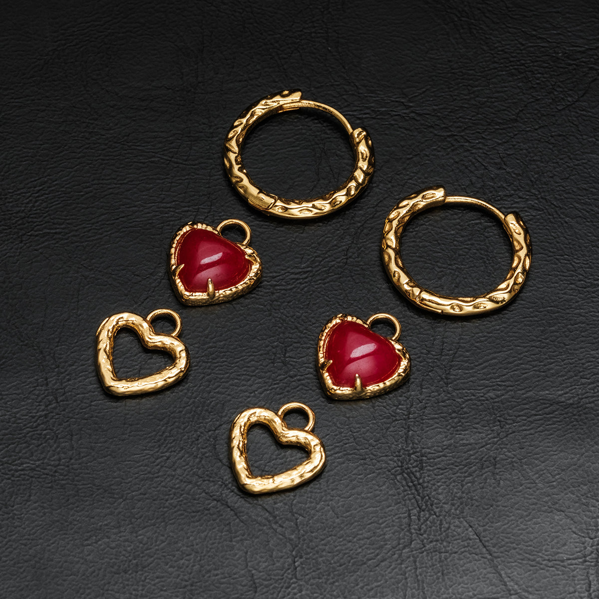 Amorance Ohrringe (Chalcedon/Gold)