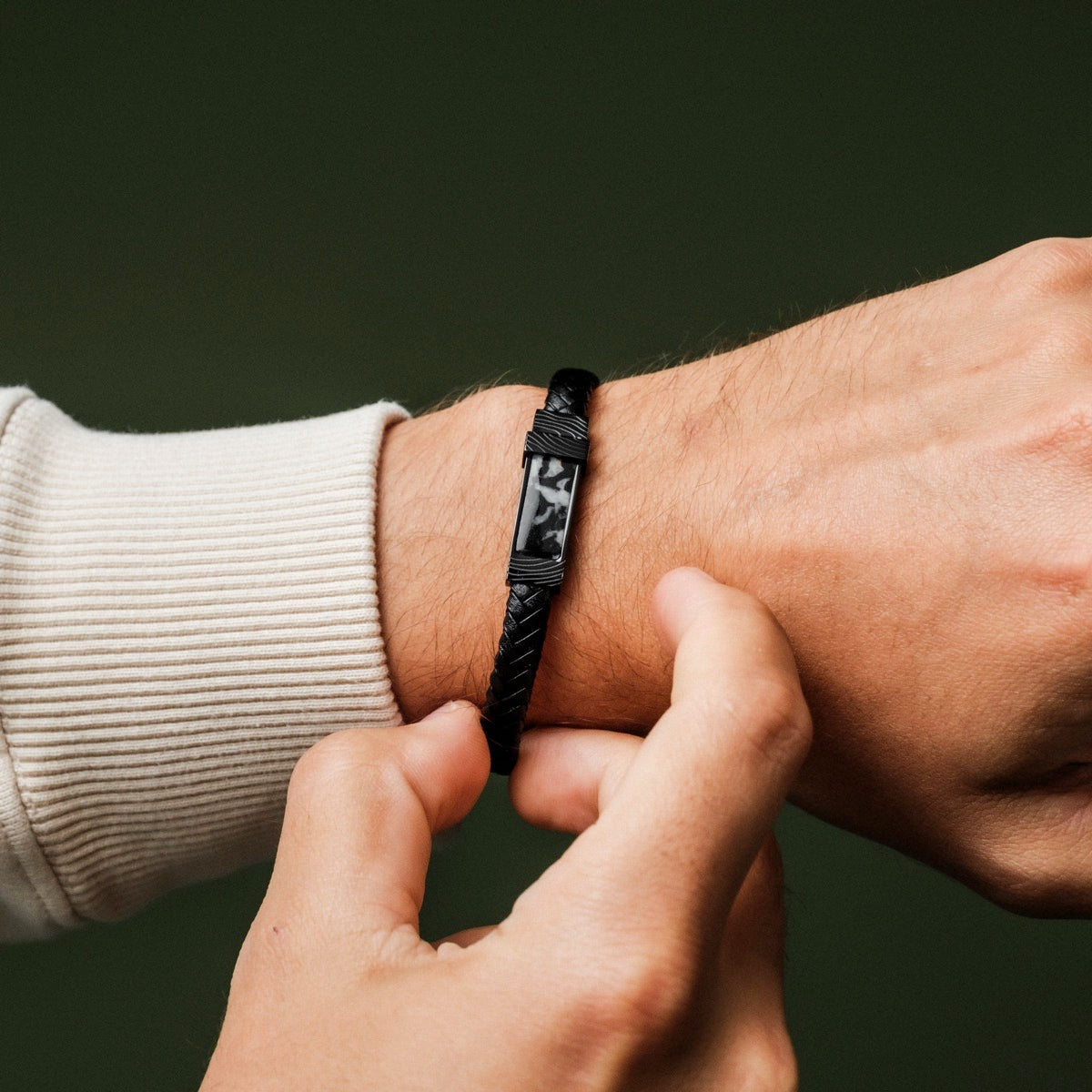 Bracciale Wildrider (Agata/Nero)