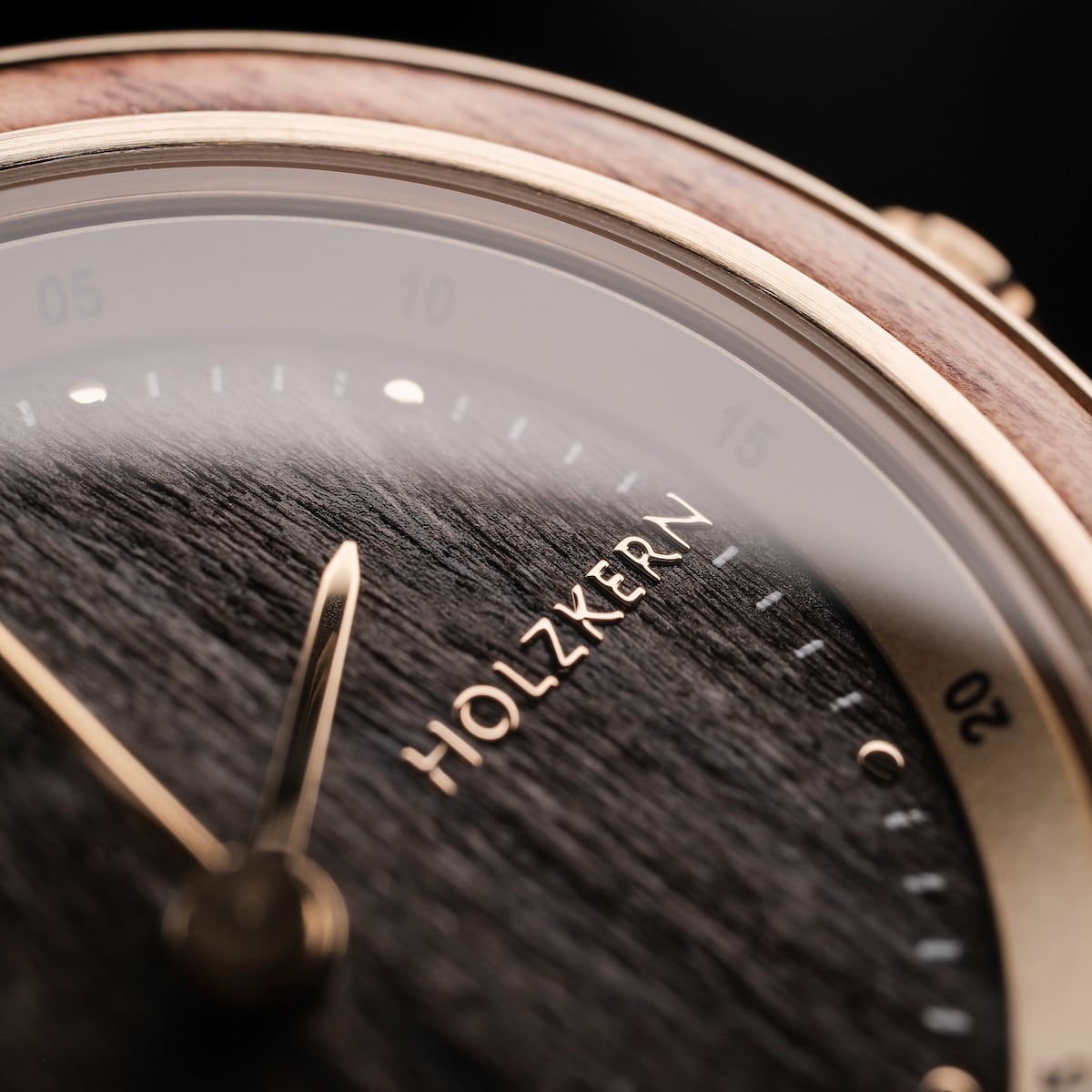 "Amelia", luxury watch with a Marblewood and Maple finish, showcasing exquisite craftsmanship and elegant detailing.