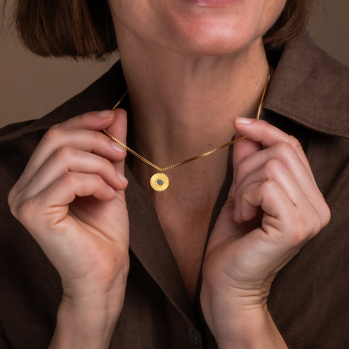 Collana Stencil (Oro/Marmo)